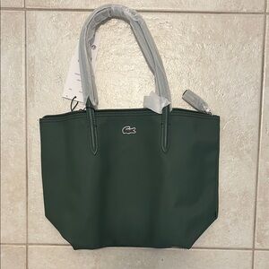 Lacoste Dark Green Tote Bag